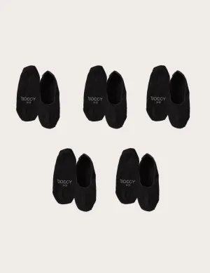 5-Pack Women's Everyday Low-Cut Hidden Socks - Black