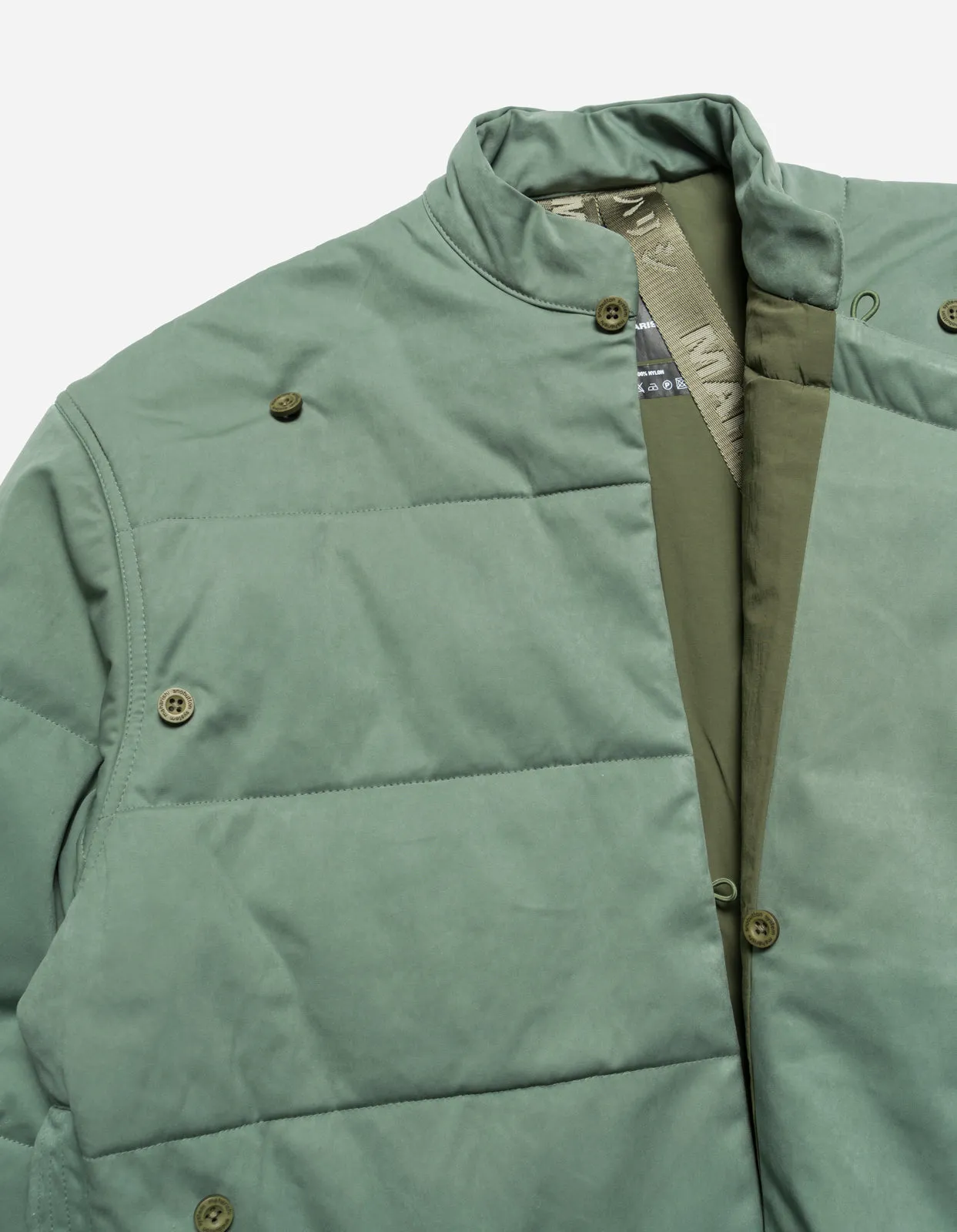 5259 Padded Monk Overshirt Patina Green