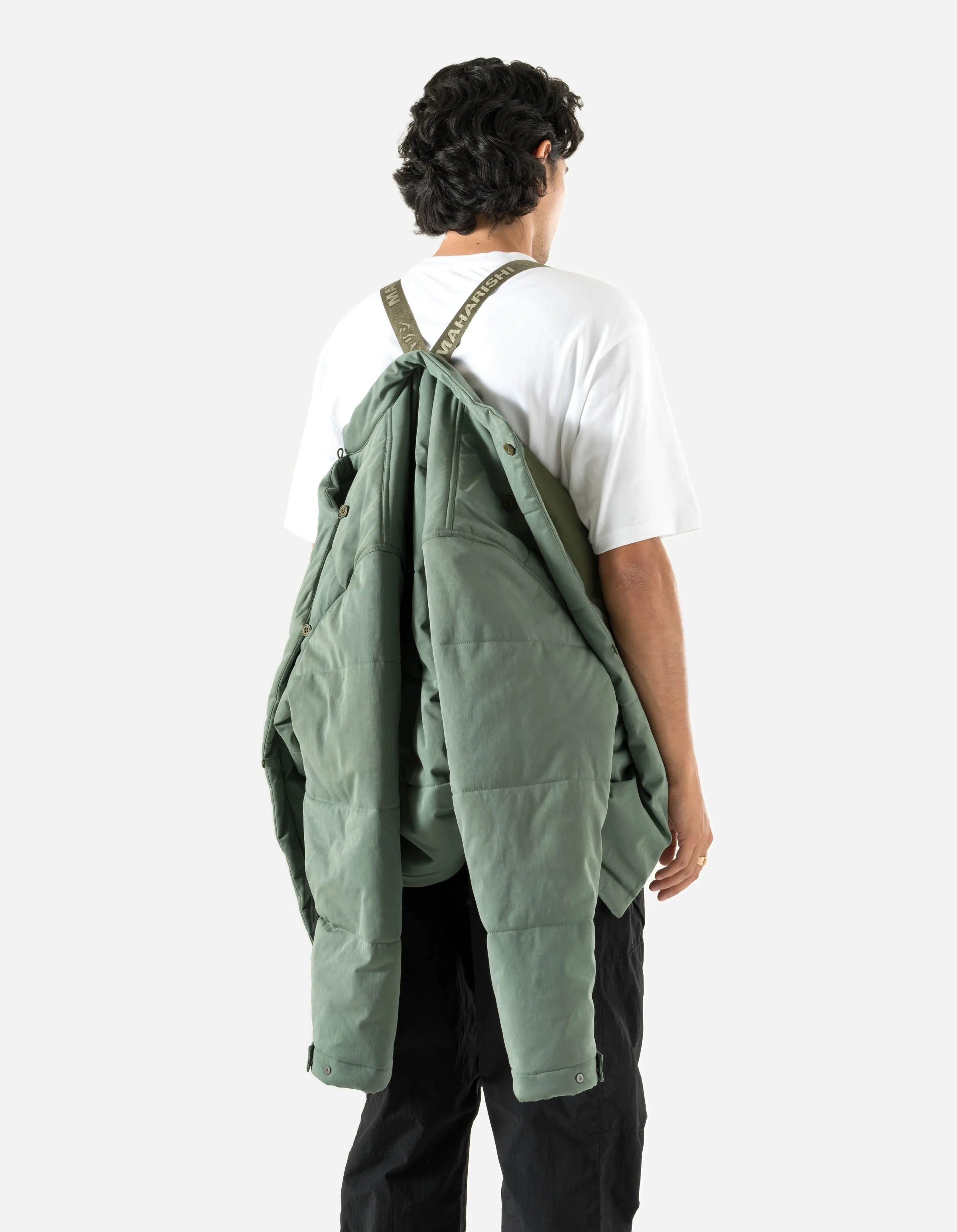 5259 Padded Monk Overshirt Patina Green