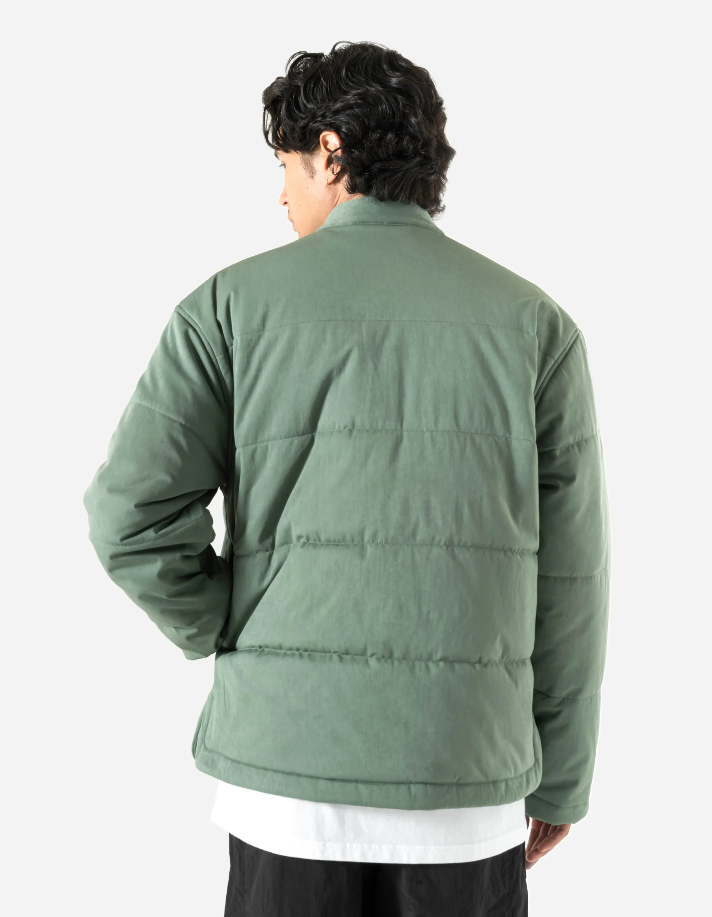 5259 Padded Monk Overshirt Patina Green