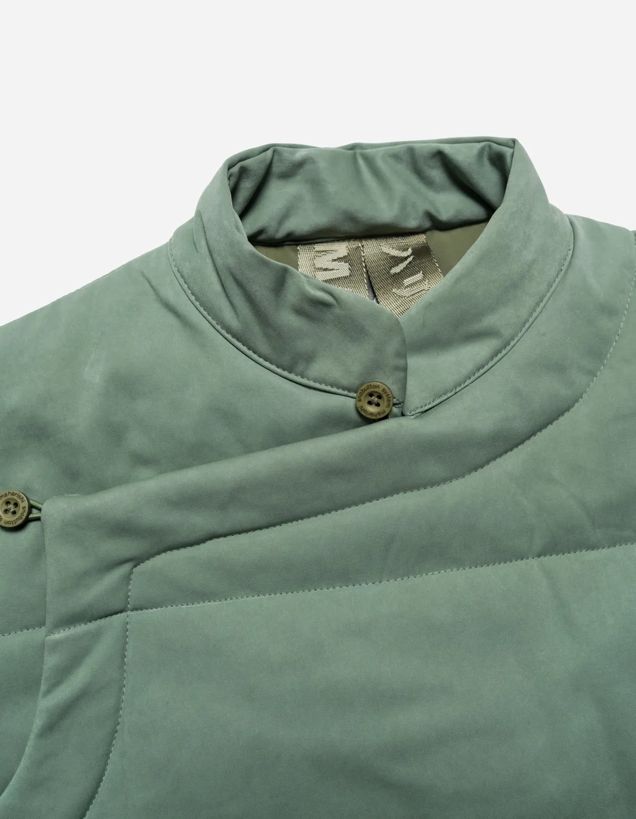 5259 Padded Monk Overshirt Patina Green