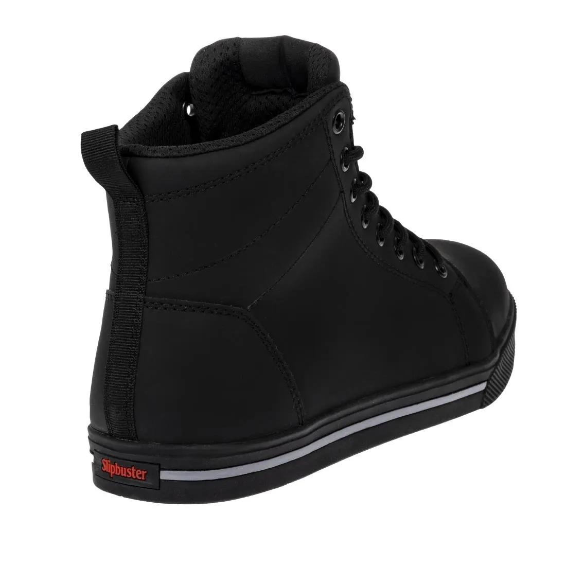 BA061-41 Slipbuster Recycled Microfibre Safety Hi Top Boots Matte Black 41