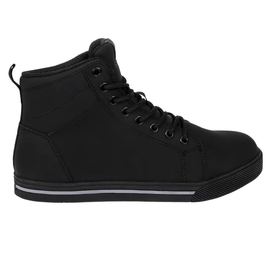 BA061-41 Slipbuster Recycled Microfibre Safety Hi Top Boots Matte Black 41