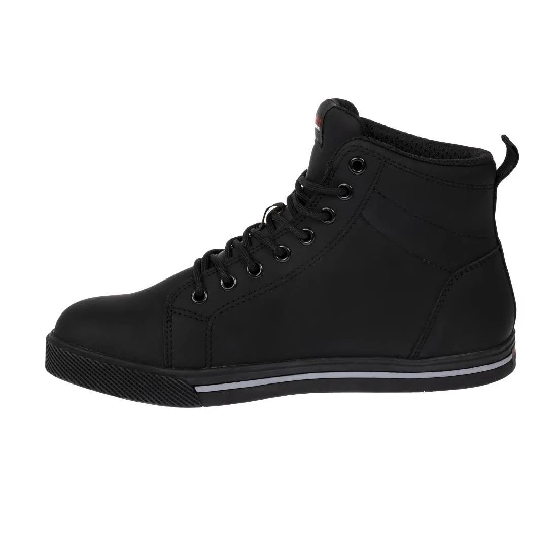 BA061-41 Slipbuster Recycled Microfibre Safety Hi Top Boots Matte Black 41