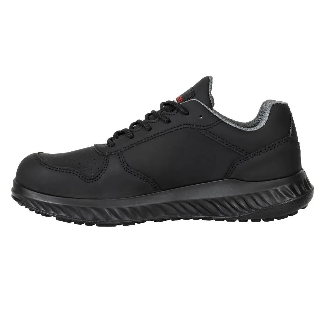 BA063-40 Slipbuster Recycled Microfibre Trainers Matte Black 40