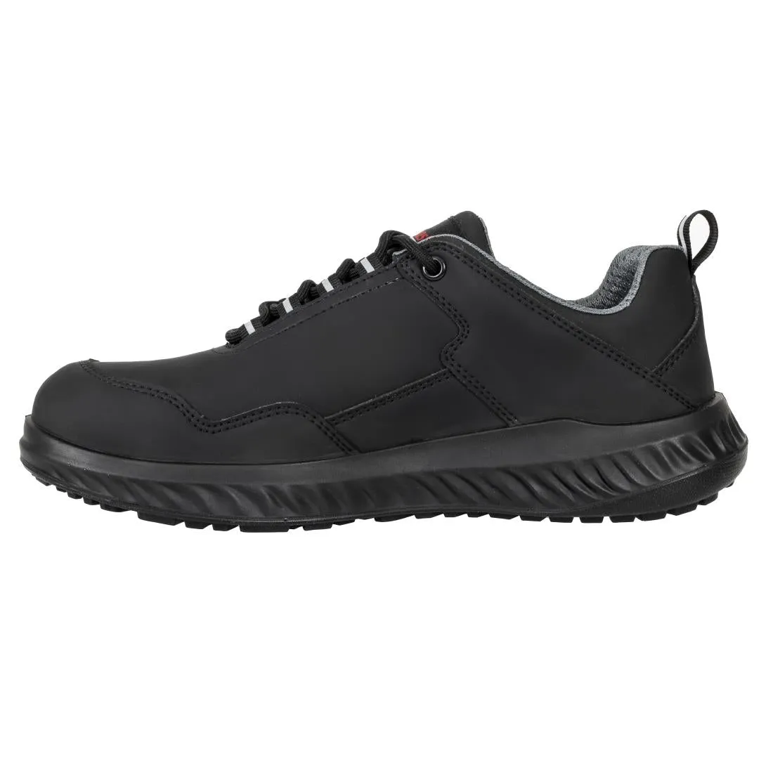 BA064-37 Slipbuster Recycled Microfibre Safety Trainer Matte Black - BA064