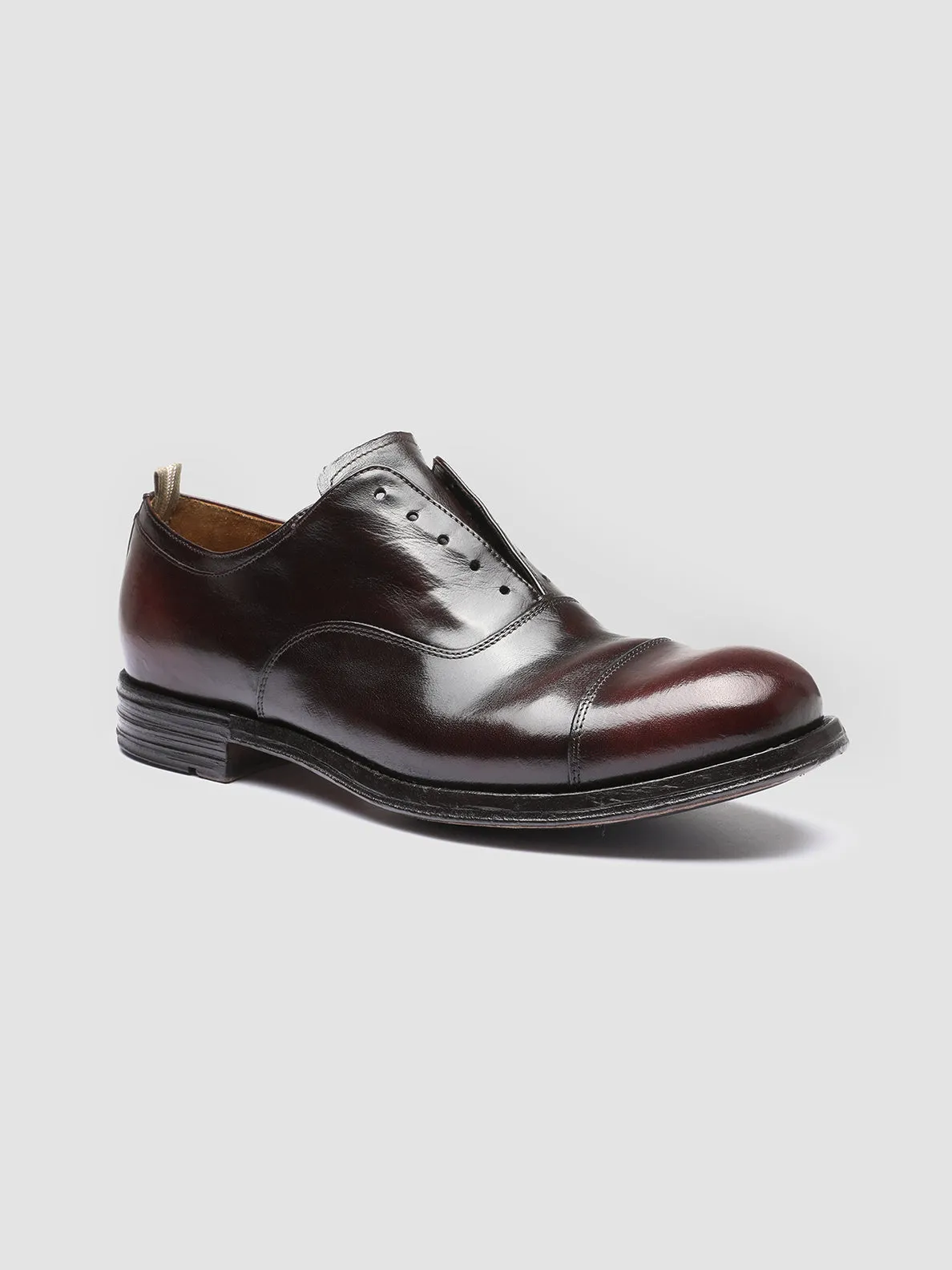 BALANCE 006 - Burgundy Leather Oxford Shoes