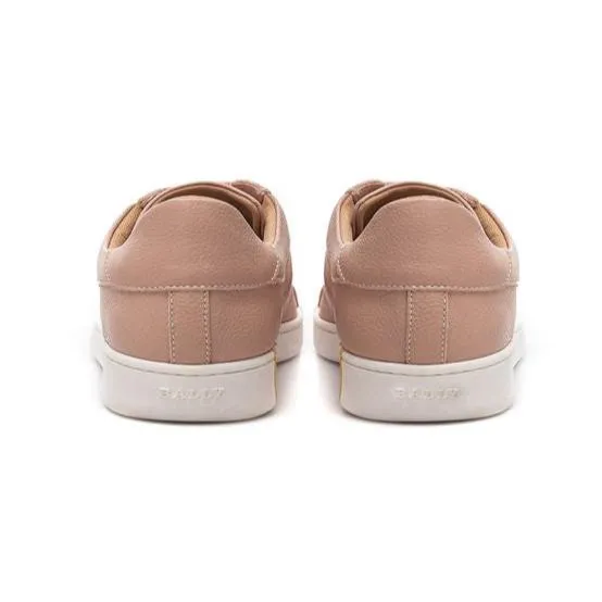 Bally Elegant Pink Cotton Leather Sneakers