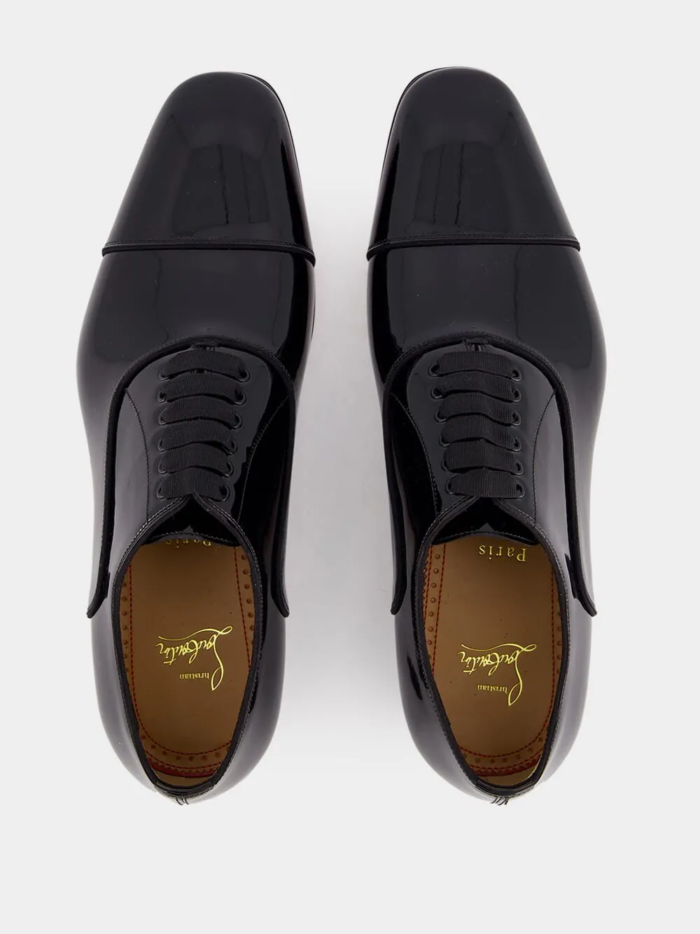 Black Greggo Patent Oxfords