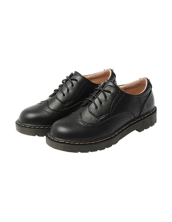 British Style Brogue Style Lace up Mary Jane Shoes