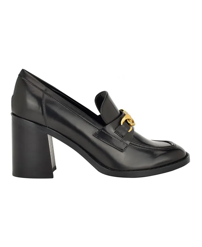 Calvin Klein Women's Roberte Slip On Block Heel Pumps, Black