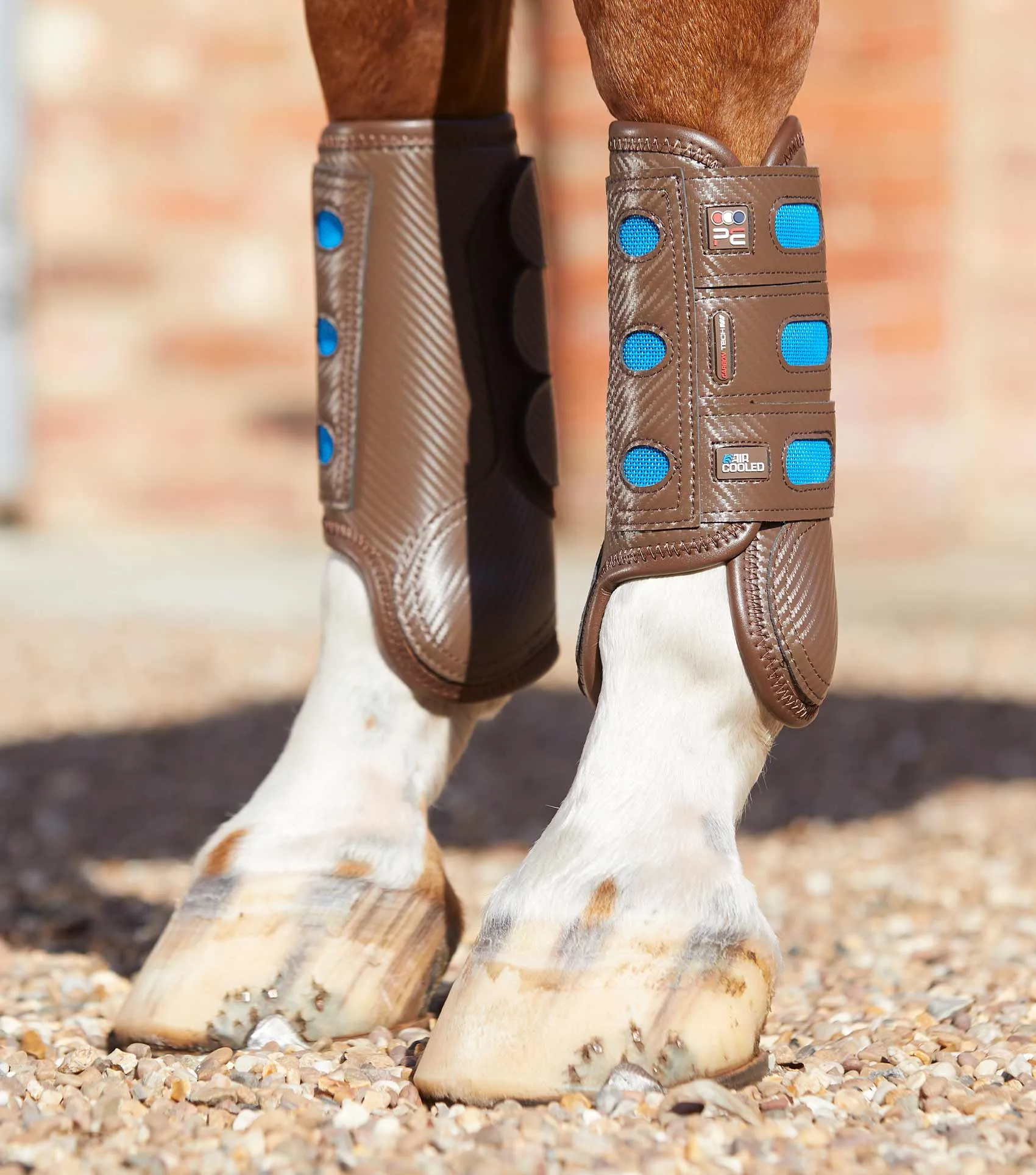 Carbon Tech Air Cooled Eventing Boots Brown Front