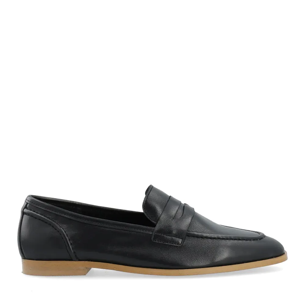 Casmimmi Black Leather Loafers