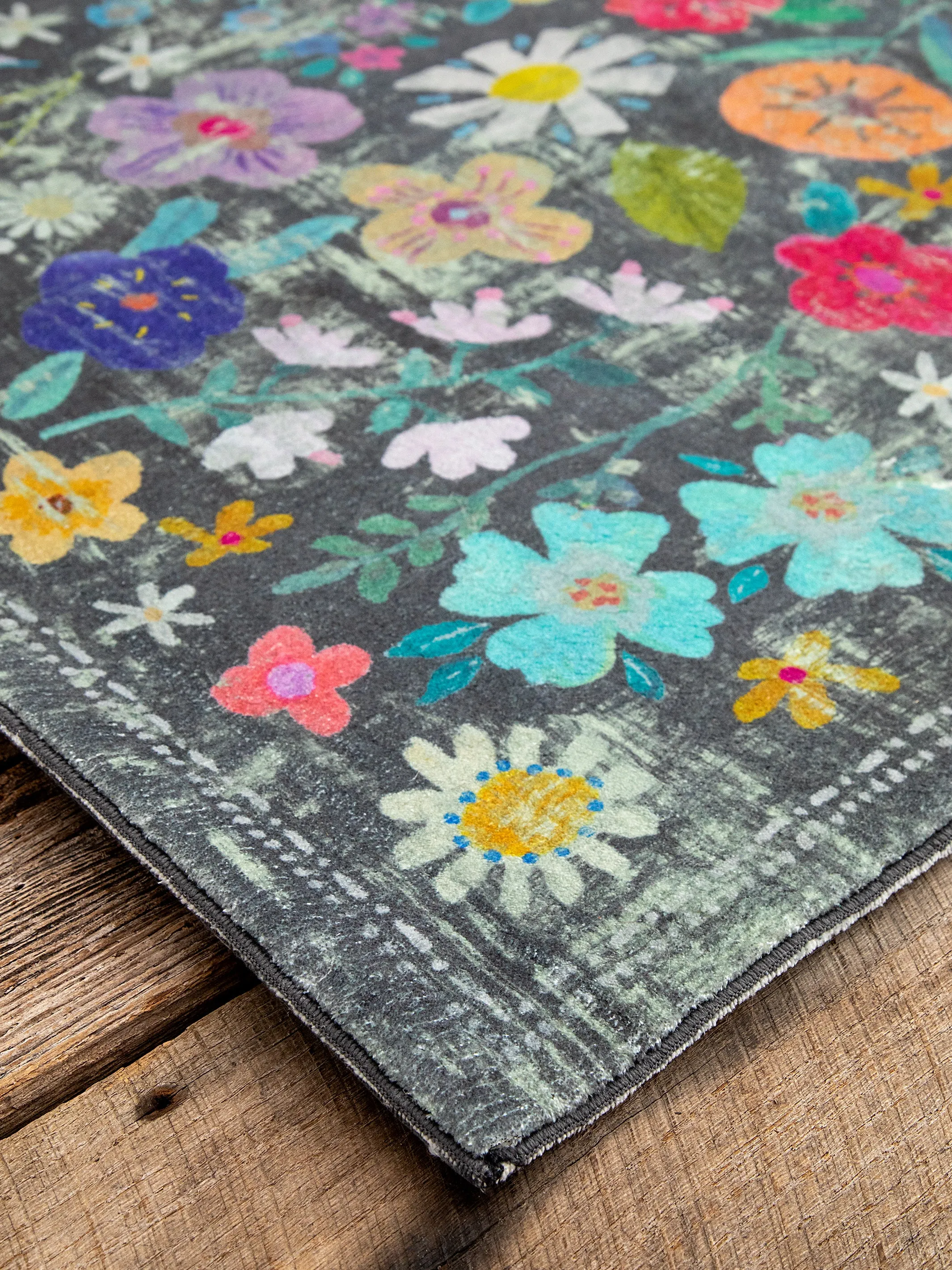 Chenille Rug, 2' x 3' - Wildflower