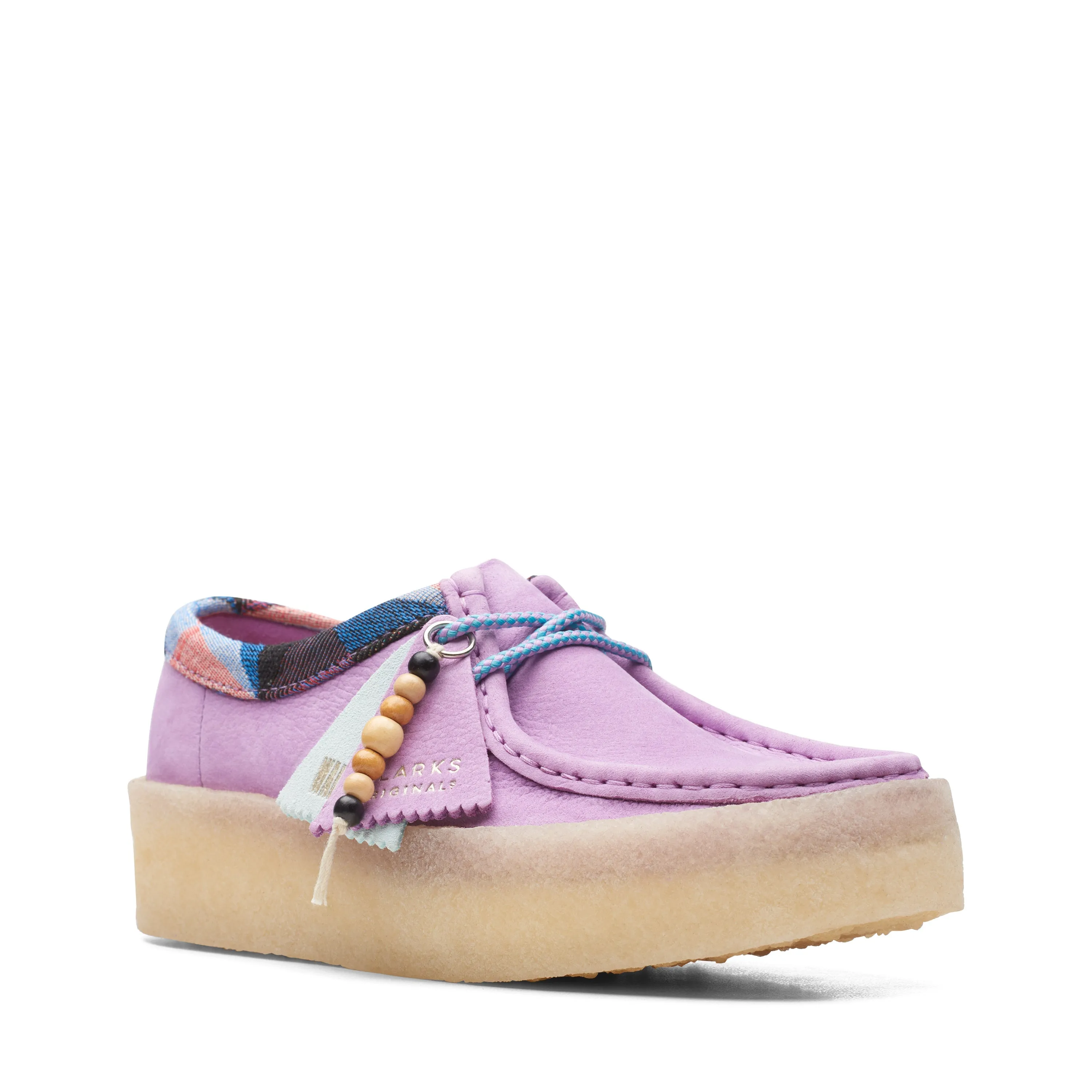 Clarks Originals Wallabee Cup Women's Light Purple Combi Nubuck Low Tops 26165819