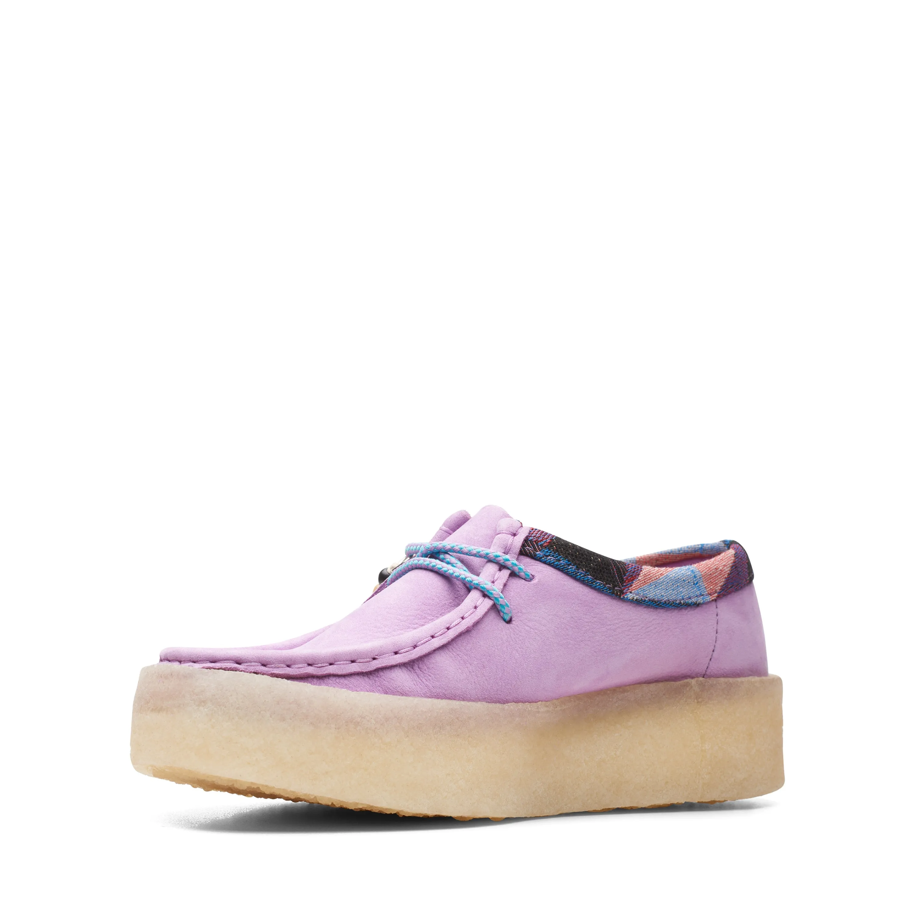 Clarks Originals Wallabee Cup Women's Light Purple Combi Nubuck Low Tops 26165819