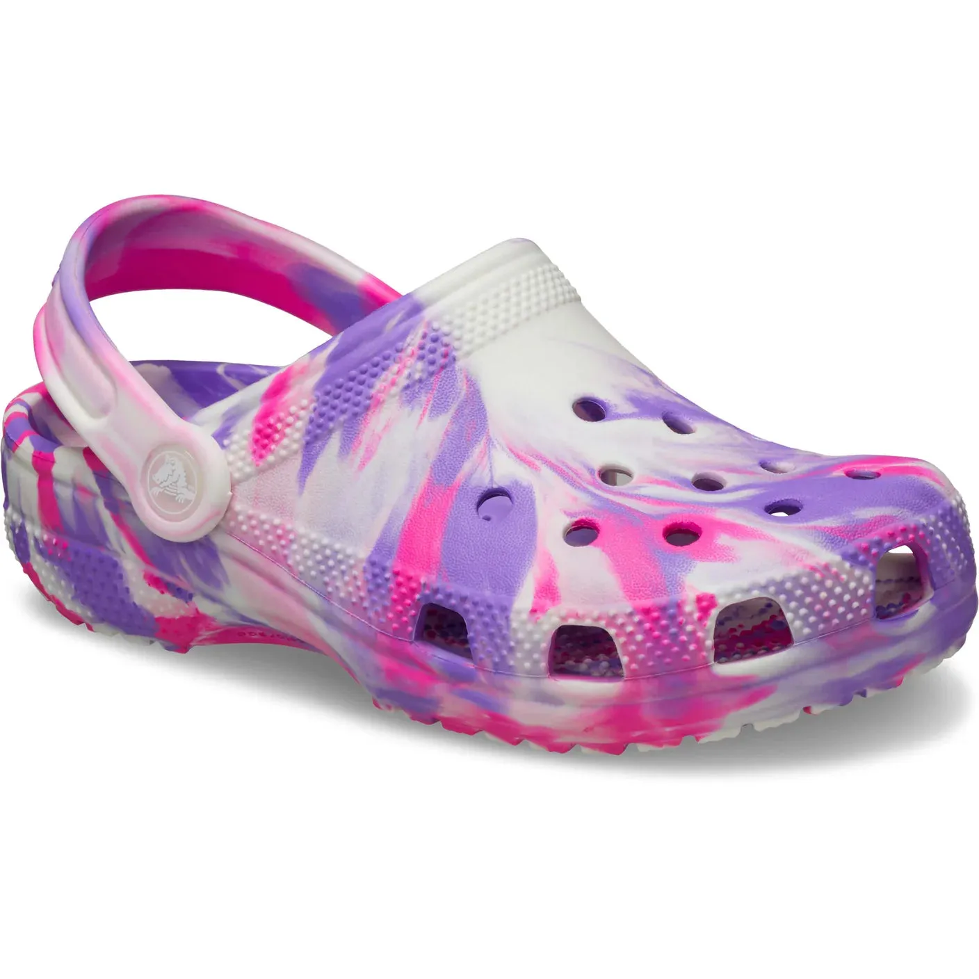 Classic Glow Marbled Clog Toddler - pink crush/multi