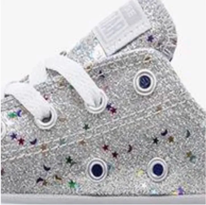 Converse CTAS OX Glitter Sneakers  (SZ 2)