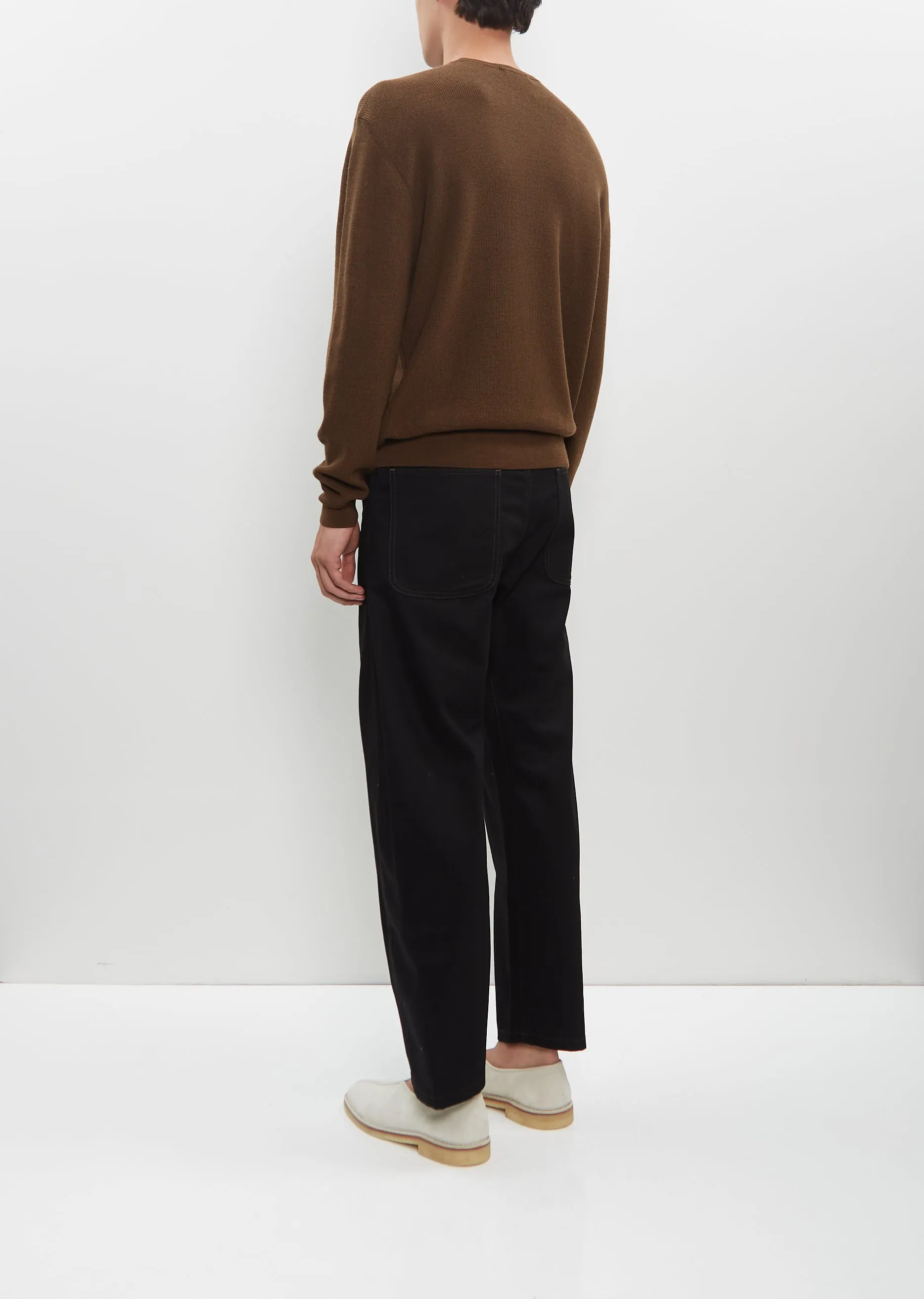 Crew Neck Jumper — Hazelnut Brown