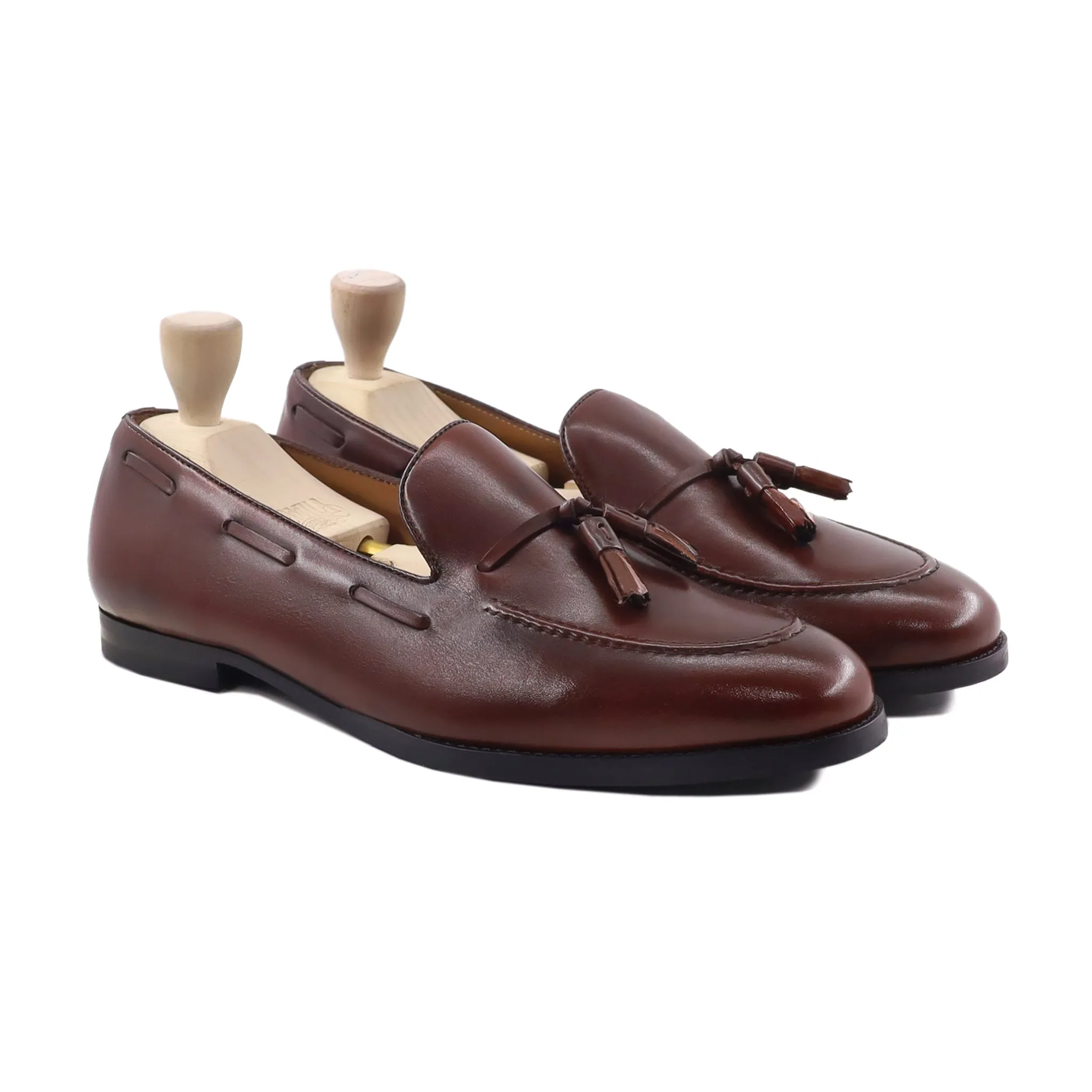 Dapper - Men's Reddish Brown Calf Leather Loafer