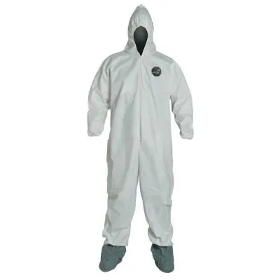 DuPont™ ProShield NexGen Coveralls with Attached Hood and Boots, White, 2X-Large, NG122S-2XL