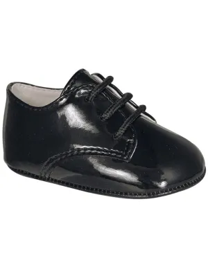 Essential Baby Deer patent leather shoes for boys, black