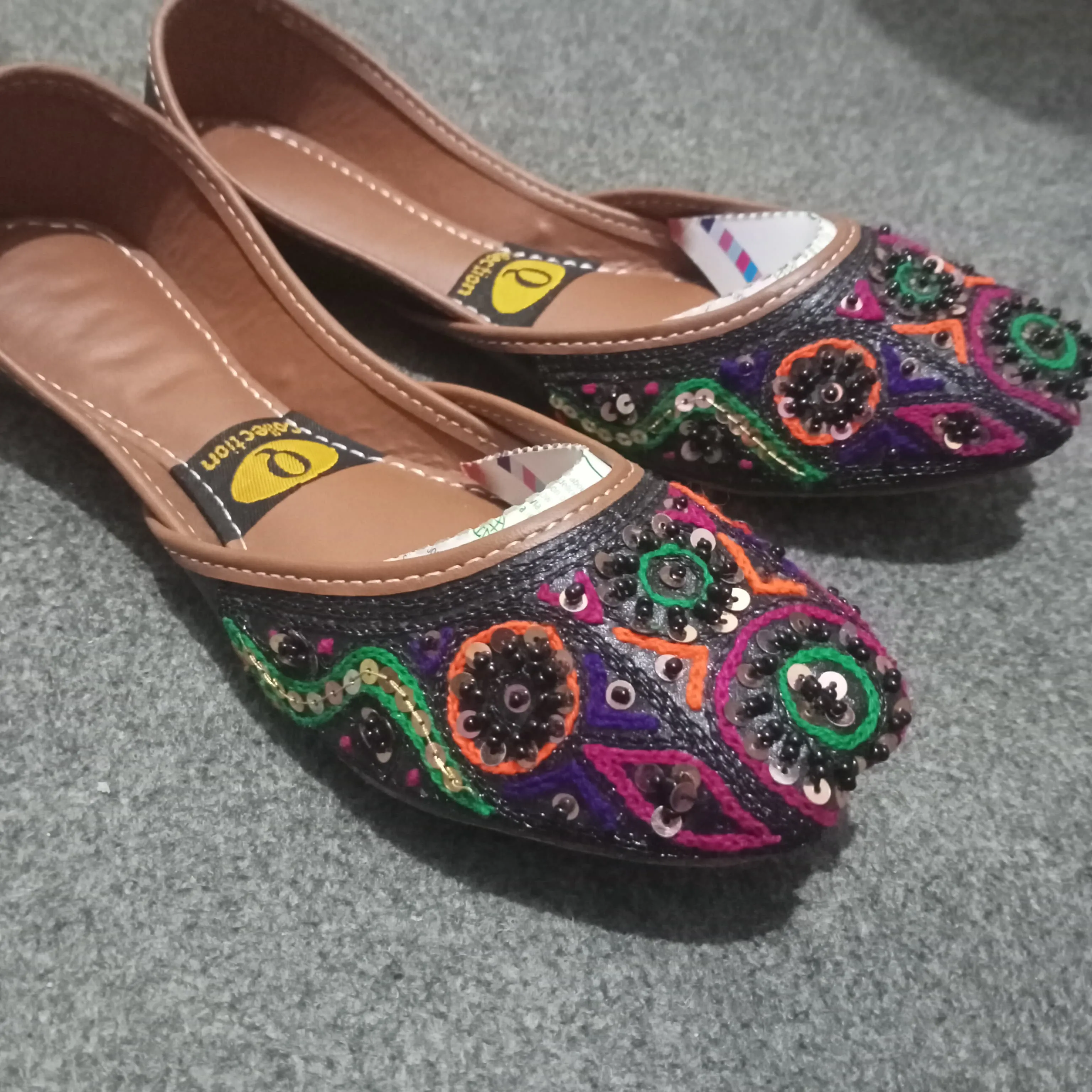 Fancy Khussa with Multi Embroidery