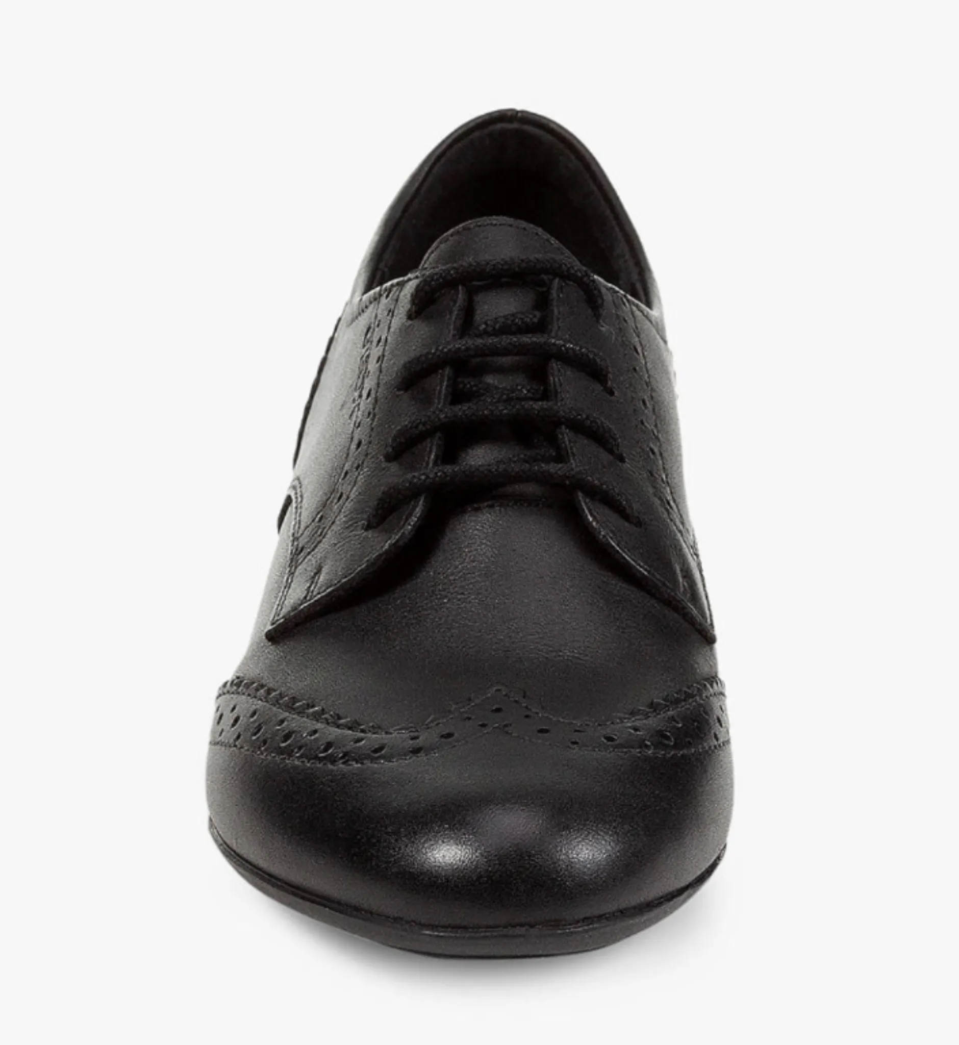 Geox J Plie Brogue Leather Lace Up School Shoes