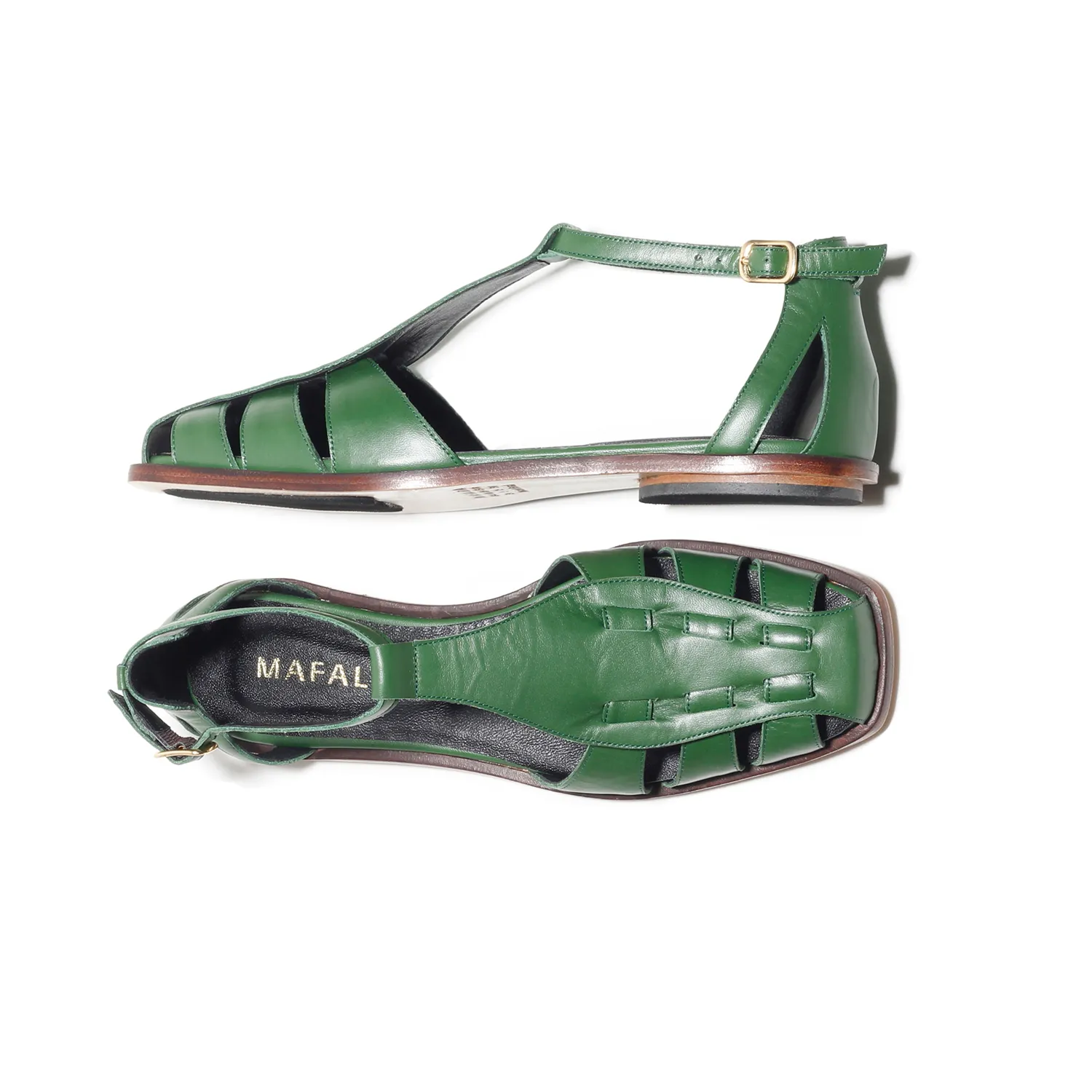 Ida Green Fisherman Sandals