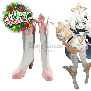 【In Stock】Game Genshin Impact Cosplay Paimon Cosplay Shoes