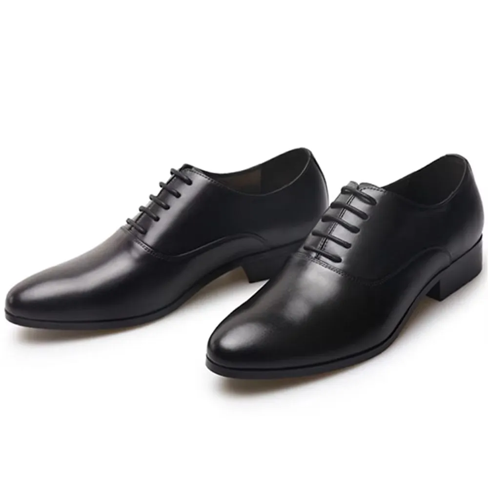 LuxeLeather Pointed Toe Oxford Shoes