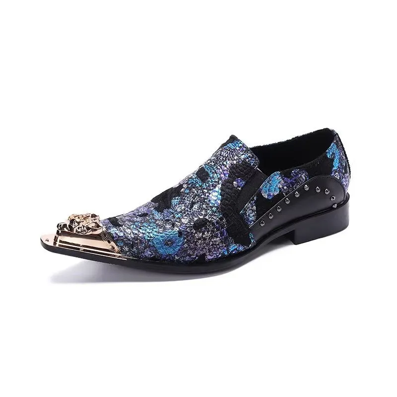 Luxury Exotic Leather Slip-on Smart Shoes