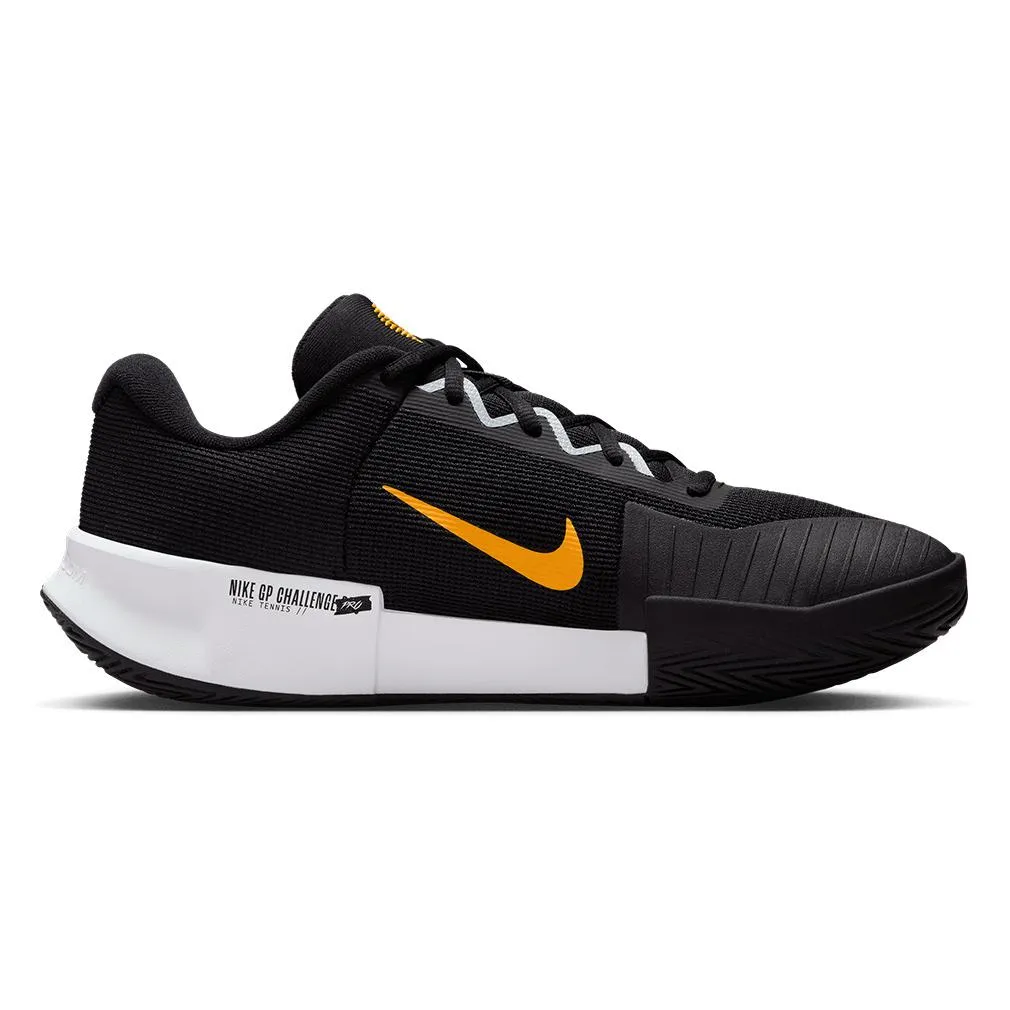 Men's GP Challenge Pro Tennis Shoes Black and Laser Orange