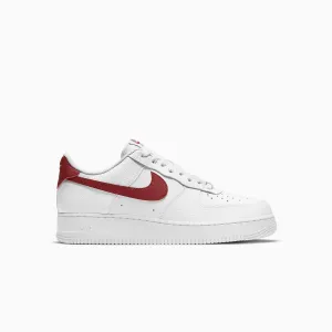 Men's Nike Air Force 1 `07  "WhiteTeam Red"