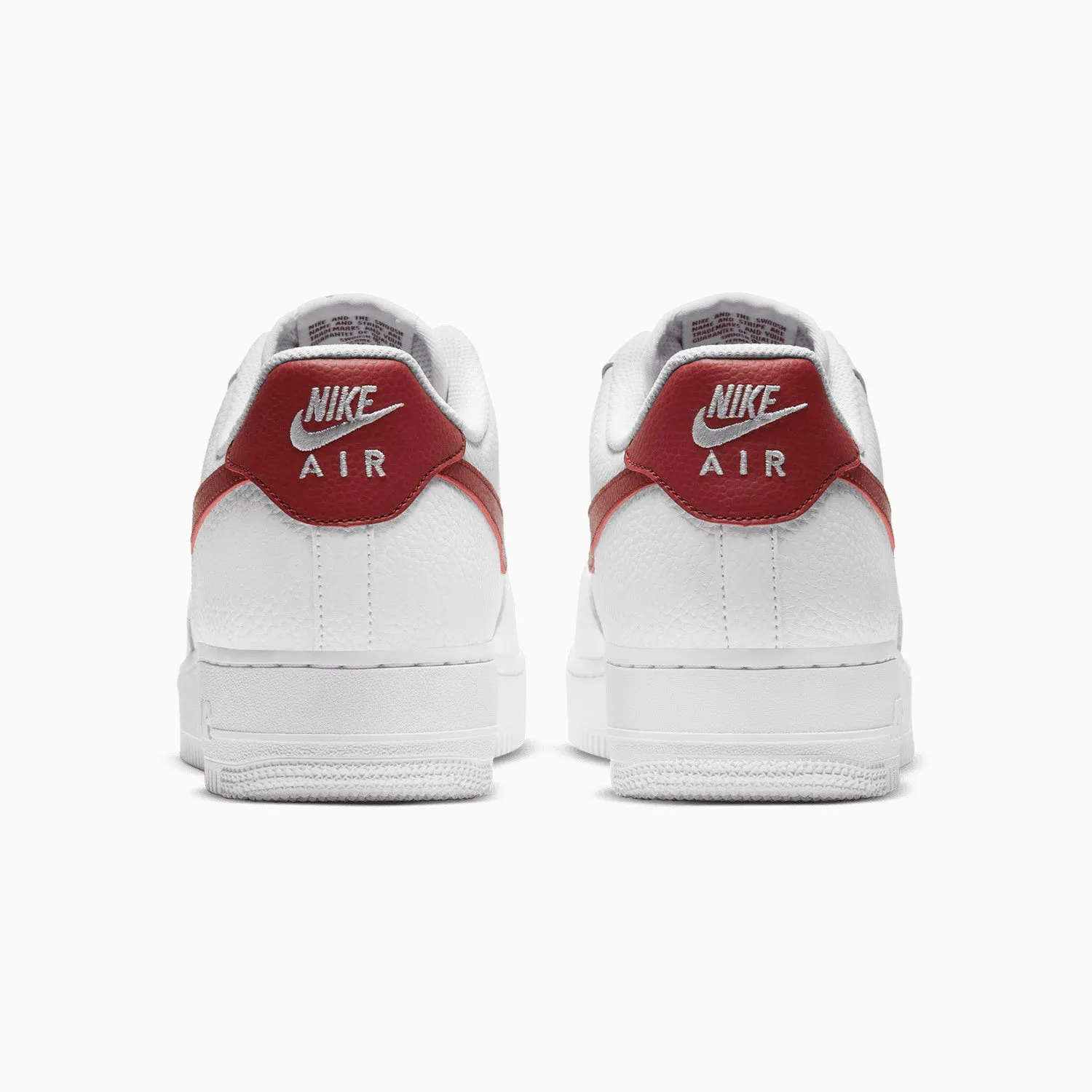 Men's Nike Air Force 1 `07  "WhiteTeam Red"