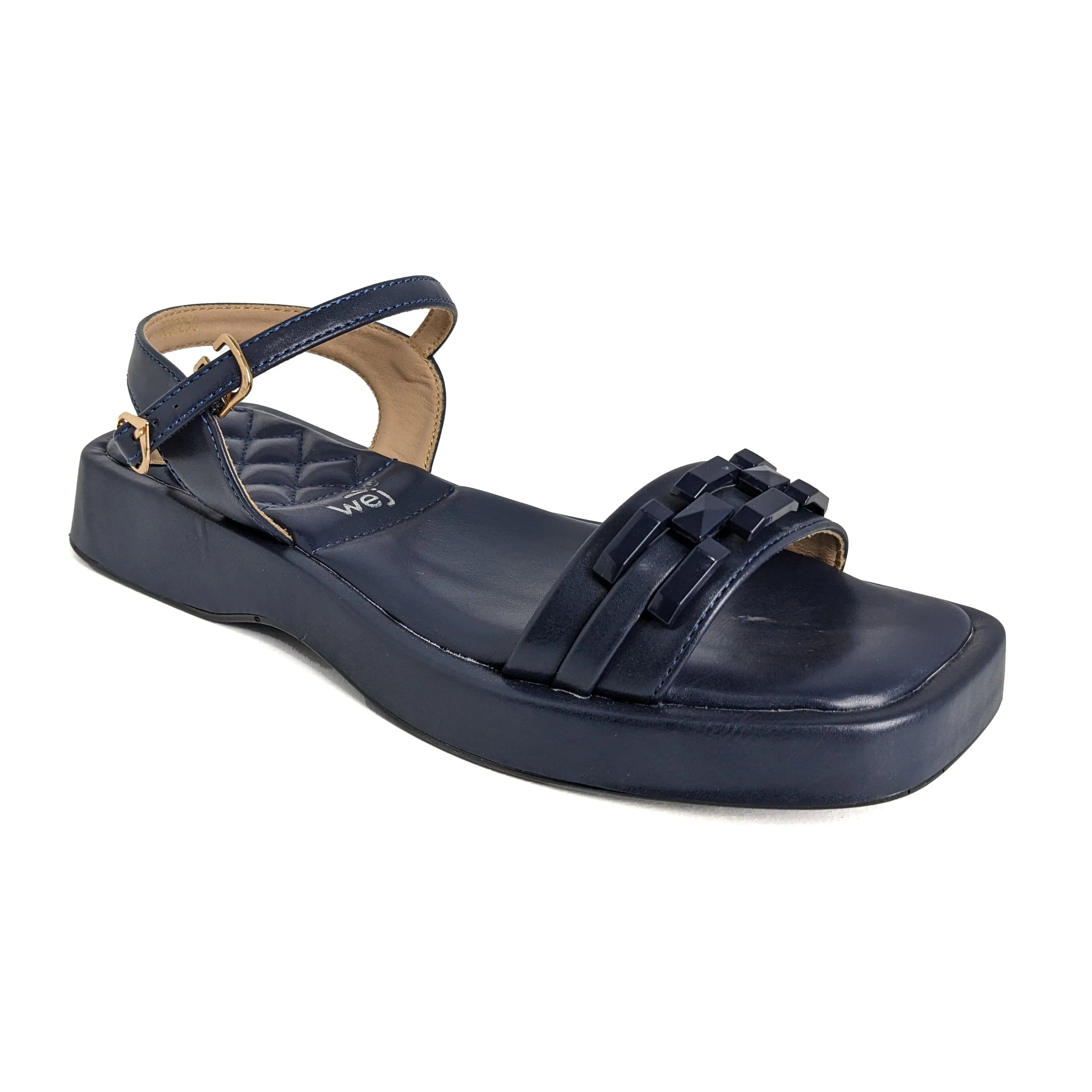 Navy Pu Sandal