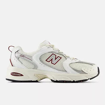 New Balance 530 - SEA SALT/WHITE/MERCURY RED/SILVER