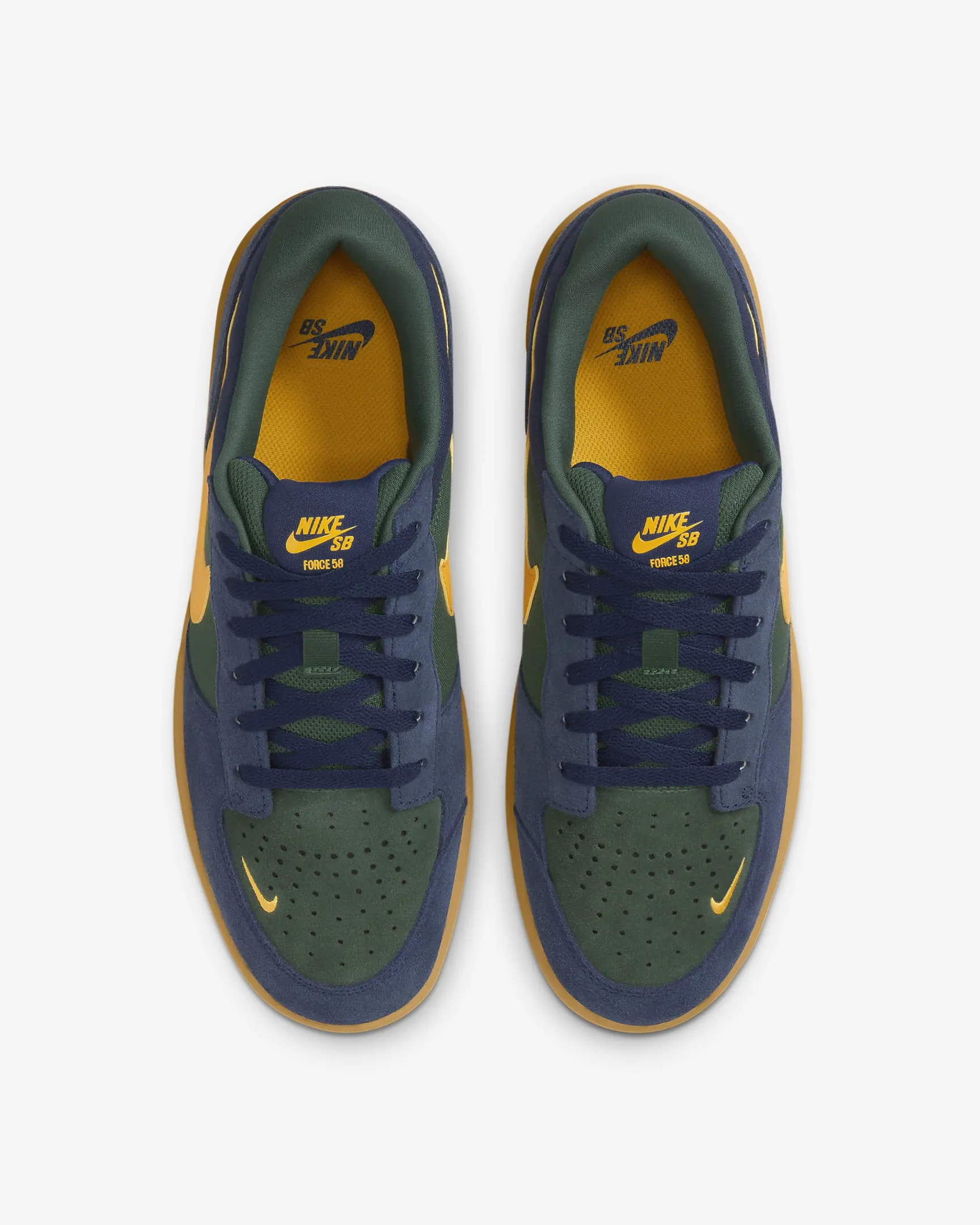 Nike SB Force 58 - MIDNIGHT NAVY UNIVERSITY GOLD FIR