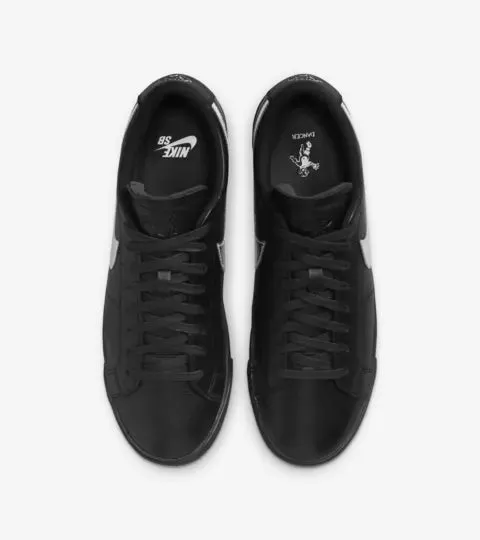 Nike Zoom Blazer Low x Dancer Skateboards - BLACK METALLIC SILVER