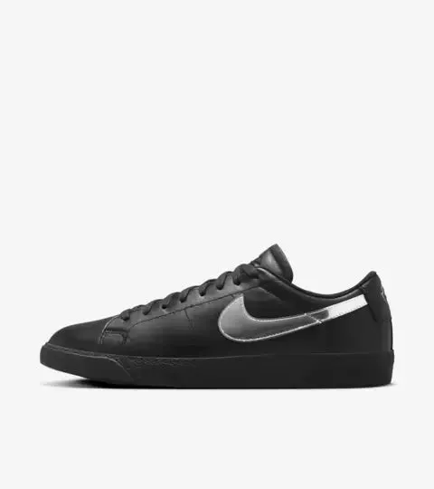 Nike Zoom Blazer Low x Dancer Skateboards - BLACK METALLIC SILVER