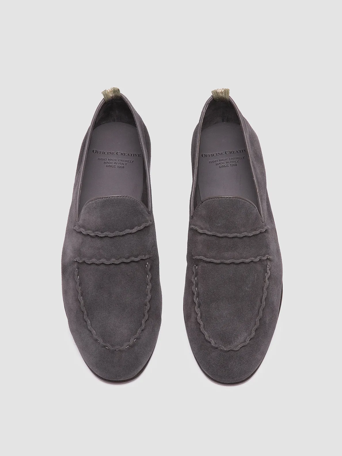 OLIVER 001 - Grey Suede Venetian Loafers