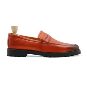 Oyamel - Men's Orange Tan Calf Leather Loafer