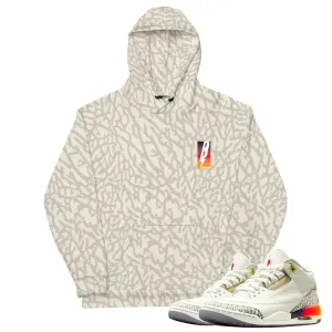 Retro 3 J.Balvin Sunsets Crackle Hoodie