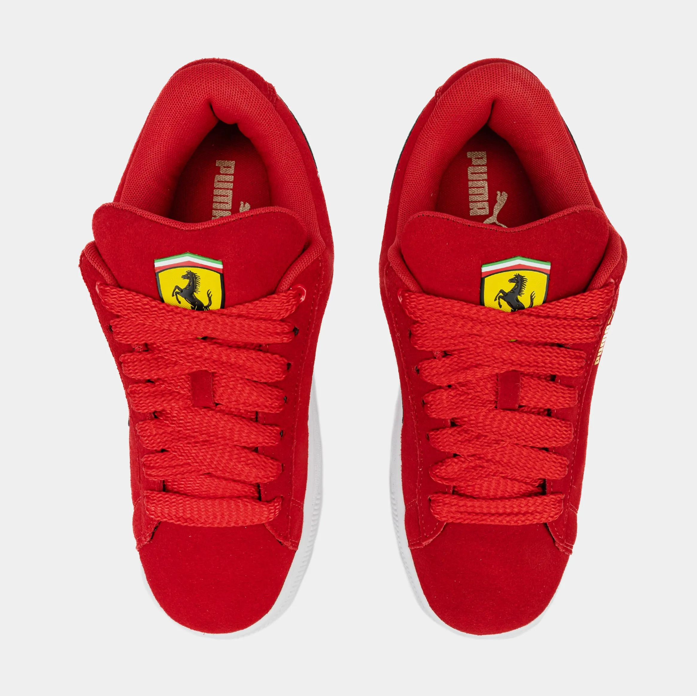 Scuderia Ferrari Suede XL Mens Lifestyle Shoes (Red/White)