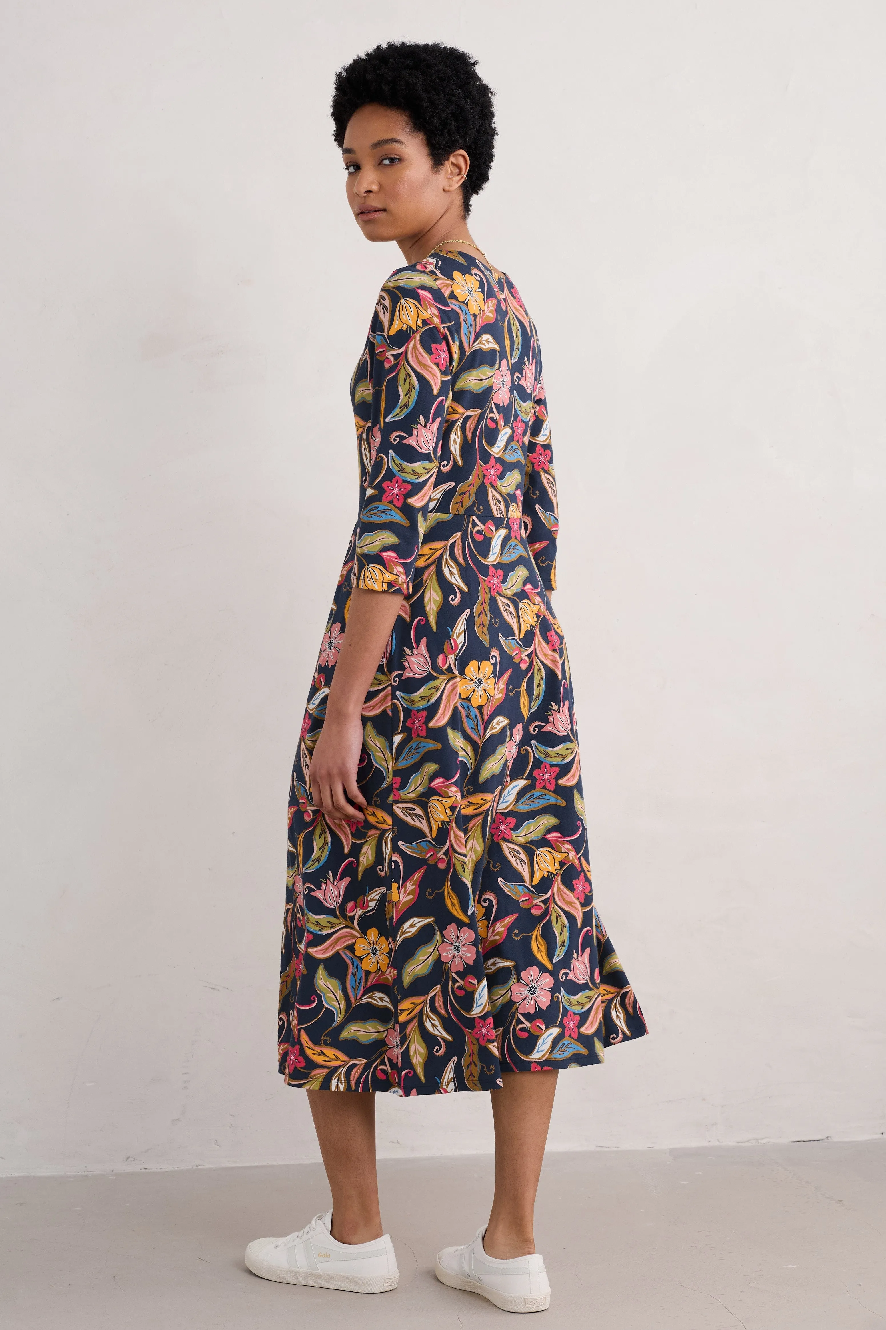 Seasalt Helena Dress-Folky Bloom Maritime