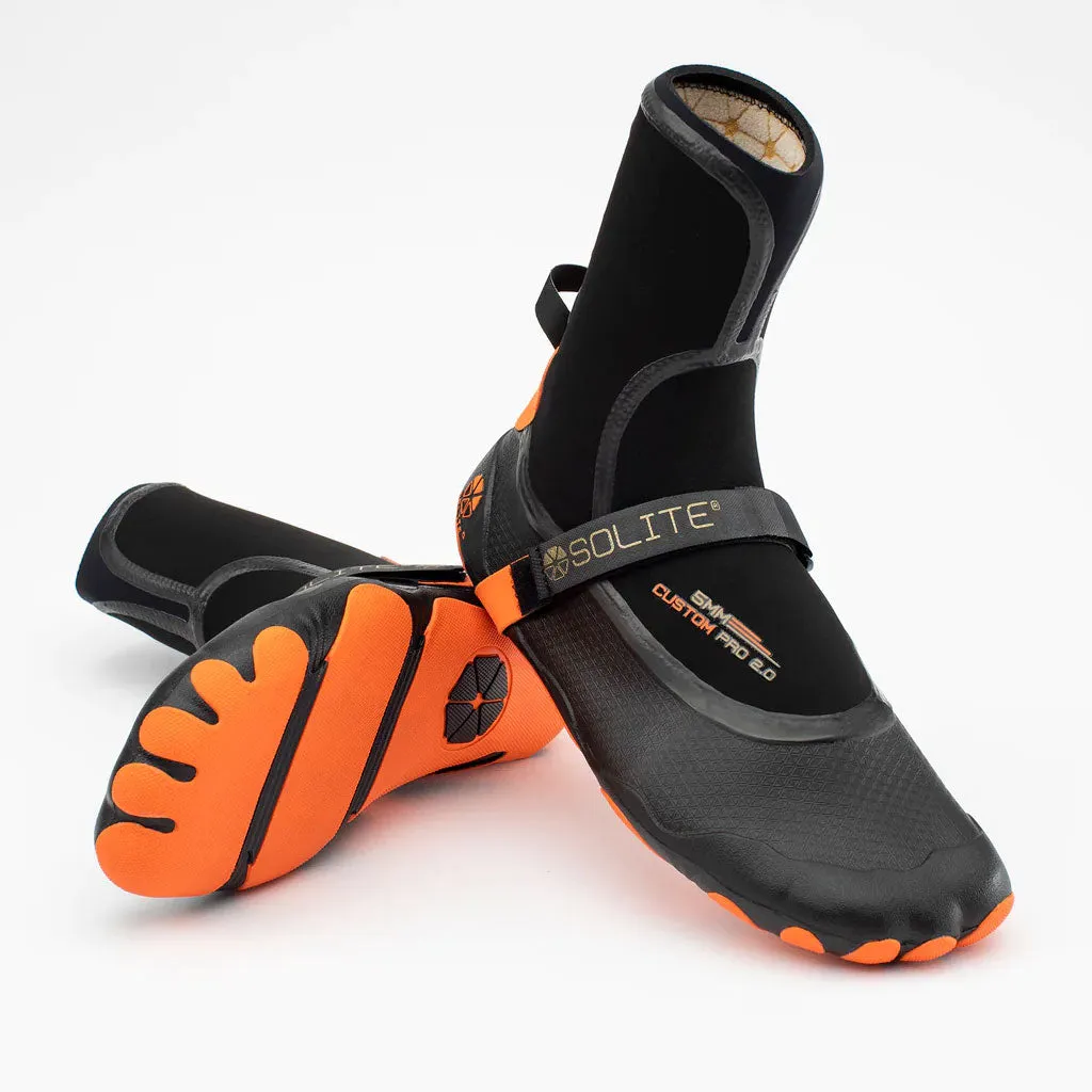 Solite Boots 5mm Custom Pro 2.0 Boot - 2024 Orange/Black