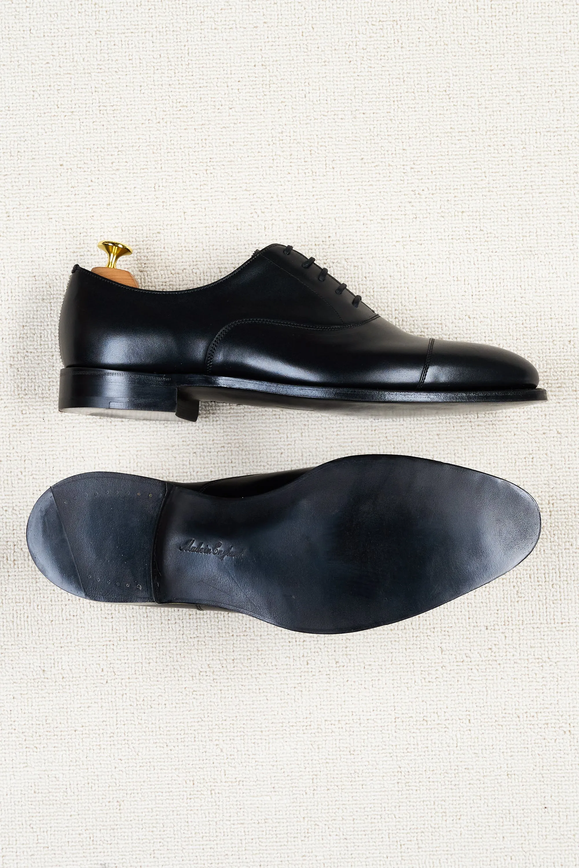 The Armoury FS5 Berkeley Black Calf Cap Toe Oxford Shoes *factory seconds*