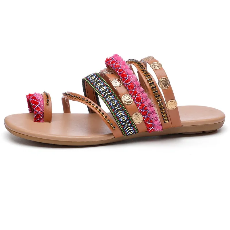 Women Bohemian Style Strappy Sandals