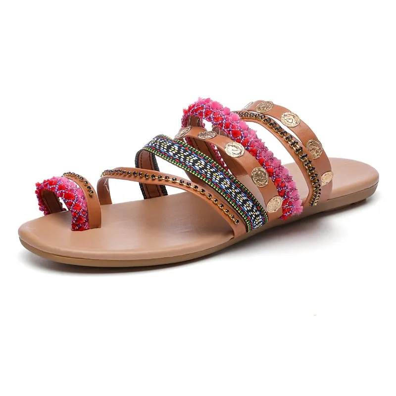 Women Bohemian Style Strappy Sandals