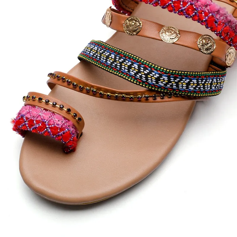 Women Bohemian Style Strappy Sandals